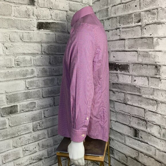 Eton Contemporary Check Button Down Dress Shirt - Picture 7 of 14